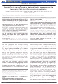 Cover page: Hospital performance trends on national quality measures and the association with joint commission accreditation