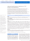 Cover page: Subgroup-specific prognostic implications of TP53 mutation in medulloblastoma.