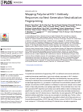 Cover page: Mapping Polyclonal HIV-1 Antibody Responses via Next-Generation Neutralization Fingerprinting