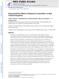 Cover page: Neuroprotective effects of intravenous anesthetics: a new critical perspective.