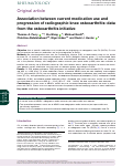 Cover page: Association between current medication use and progression of radiographic knee osteoarthritis: data from the Osteoarthritis Initiative