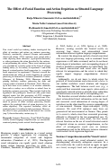Cover page: The Effect of Facial Emotion and Action Depiction on Situated Language
Processing