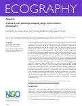 Cover page: Continent‐scale phenotype mapping using citizen scientists’ photographs