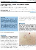 Cover page: An unusual case of multiple grouped non-familial trichoepitheliomas