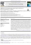 Cover page: Application of next generation sequencing for detection of protozoan pathogens in shellfish.