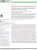 Cover page: Large-Scale Chemical Similarity Networks for Target Profiling of Compounds Identified in Cell-Based Chemical Screens