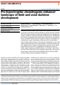 Cover page: Pre-hypertrophic chondrogenic enhancer landscape of limb and axial skeleton development