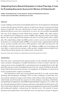 Cover page: Integrating Home-Based Enterprises in Urban Planning: A Case for Providing Economic Succour for Women of Global South