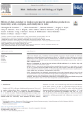 Cover page: Effects of diets enriched in linoleic acid and its peroxidation products on brain fatty acids, oxylipins, and aldehydes in mice