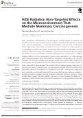 Cover page: HZE Radiation Non-Targeted Effects on the Microenvironment That Mediate Mammary Carcinogenesis