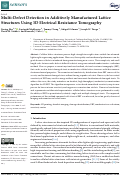 Cover page: Multi-Defect Detection in Additively Manufactured Lattice Structures Using 3D Electrical Resistance Tomography