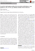 Cover page: Search for dark matter produced in association with bottom or top quarks in s=13 TeV pp collisions with the ATLAS detector