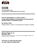 Cover page: Frontier Hybridization or Culture Clash?: Trans-national Migrant Communities and Sub-national Identity Politics in Andalusia, Spain