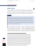 Cover page: Sleep Apnea Types, Mechanisms, and Clinical Cardiovascular Consequences