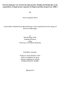 Cover page: Characterizing the role of bacterial actin proteins, MamK and MamK-like, in the organization of magnetosome organelles in Magnetospirillum magneticum AMB-1