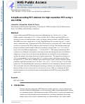 Cover page: A depth-encoding PET detector for high resolution PET using 1 mm SiPMs