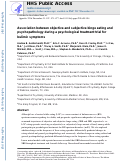 Cover page: Association between objective and subjective binge eating and psychopathology during a psychological treatment trial for bulimic symptoms