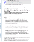 Cover page: Ferumoxytol MRA for transcatheter aortic valve replacement planning with renal insufficiency