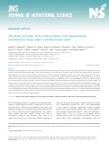 Cover page: Tolerability and safety of the intake of bovine milk oligosaccharides extracted from cheese whey in healthy human adults.