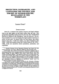 Cover page: Protection, Patriarchy, and Capitalism: The Politics and Theory of Gender-Specific Regulation in the Workplace