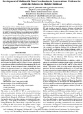 Cover page: Development of Multimodal Turn Coordination in Conversations: Evidence for Adult-like behavior in Middle Childhood