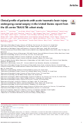 Cover page: Clinical profile of patients with acute traumatic brain injury undergoing cranial surgery in the United States: report from the 18-centre TRACK-TBI cohort study.