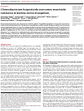 Cover page of Chromobacterium biopesticide overcomes insecticide resistance in malaria vector mosquitoes.