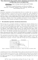 Cover page: Three-dimensional, time-resolved velocity and density measurements of the stratified shear flow in an inclined duct