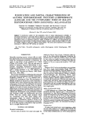 Cover page: Purification and partial characterization of alcohol dehydrogenase, fructose-1,6-bisphosphate aldolase and the cytoplasmic form of malate dehydrogenase from Drosophila melanogaster