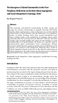 Cover page: The Emergence of Gated Communities in the Poor Periphery: Reflections on the New Urban Segregation and Social Integration in Santiago, Chile