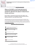 Cover page: Effects of E4/DRSP on self-reported physical and emotional premenstrual and menstrual symptoms: data from the phase 3 clinical trial in Europe and Russia