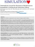 Cover page: Telemedicine consult for shortness of breath due to sympathetic crashing acute pulmonary edema