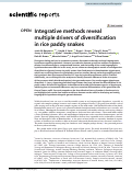 Cover page: Integrative methods reveal multiple drivers of diversification in rice paddy snakes.