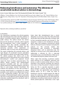 Cover page: Balancing beneficence and autonomy: The dilemma of unsolicited medical advice in dermatology