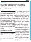 Cover page: Brain-encysting trematodes (Euhaplorchis californiensis) decrease raphe serotonergic activity in California killifish (Fundulus parvipinnis)