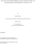 Cover page: The Association Between Depression, Anxiety, Perceived Stress, and Coping Mechanisms Among Premedical Students at UCR