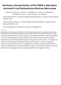 Cover page: Hartmann characterization of the PEEM-3 aberration-corrected X-ray photoemission electron microscope