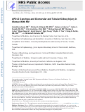 Cover page: APOL1 Genotype and Glomerular and Tubular Kidney Injury in Women With HIV