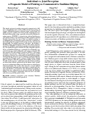 Cover page: Individual vs. Joint Perception: a Pragmatic Model of Pointing as Smithian Helping