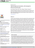 Cover page: Optimizing homeostatic cell renewal in hierarchical tissues