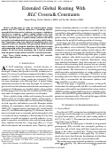 Cover page: Extended global routing with RLC crosstalk constraints