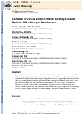 Cover page: Correlates of Serious Violent Crime for Recently Released Parolees With a History of Homelessness