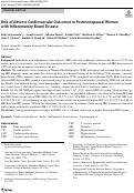 Cover page of Risk of Adverse Cardiovascular Outcomes in Postmenopausal Women with Inflammatory Bowel Disease.