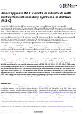 Cover page of Heterozygous BTNL8 variants in individuals with multisystem inflammatory syndrome in children (MIS-C).