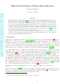 Cover page: Matrix factorization of Morse–Bott functions