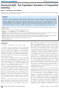 Cover page: Structural Drift: The Population Dynamics of Sequential Learning