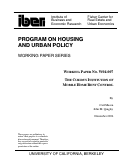 Cover page: The Curious Institution of Mobile Home Rent Control: An Analysis of Mobile Home Parks in California