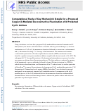 Cover page: Computational Study of Key Mechanistic Details for a Proposed Copper (I)-Mediated Deconstructive Fluorination of N-Protected Cyclic Amines