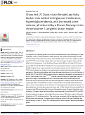 Cover page: Chow fed UC Davis strain female Lepr fatty Zucker rats exhibit mild glucose intolerance, hypertriglyceridemia, and increased urine volume, all reduced by a Brown Norway strain chromosome 1 congenic donor region.