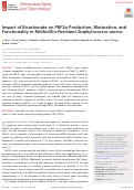 Cover page: Impact of Bicarbonate on PBP2a Production, Maturation, and Functionality in Methicillin-Resistant Staphylococcus aureus (MRSA).